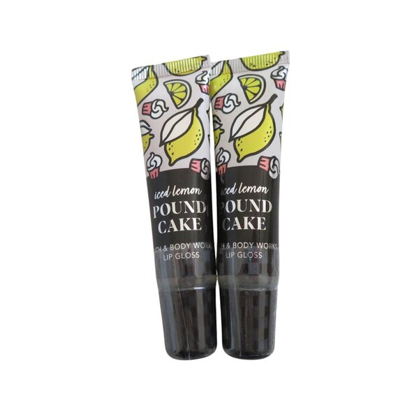 🎉🎉HP🎉🎉 Bath & Body Works Set of 2 Lip Glosses, Iced Banana Pound Cake - NWT - Picture 1 of 2